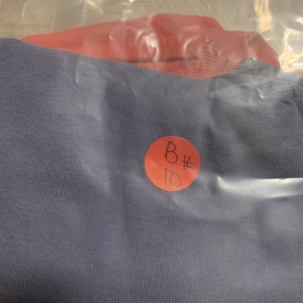 L.L. Bean Women's Top Shirt blue and pinkcoral. Crew Neck 3/4 Sleeve, 100%Cotton - Picture 16 of 16
